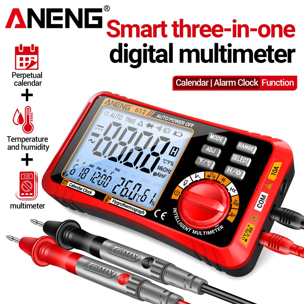 ANENG 612 Smart Digital Multimeters Capacitance Professional Measurement AC/DC Current Voltage smart multimeter Test Tools