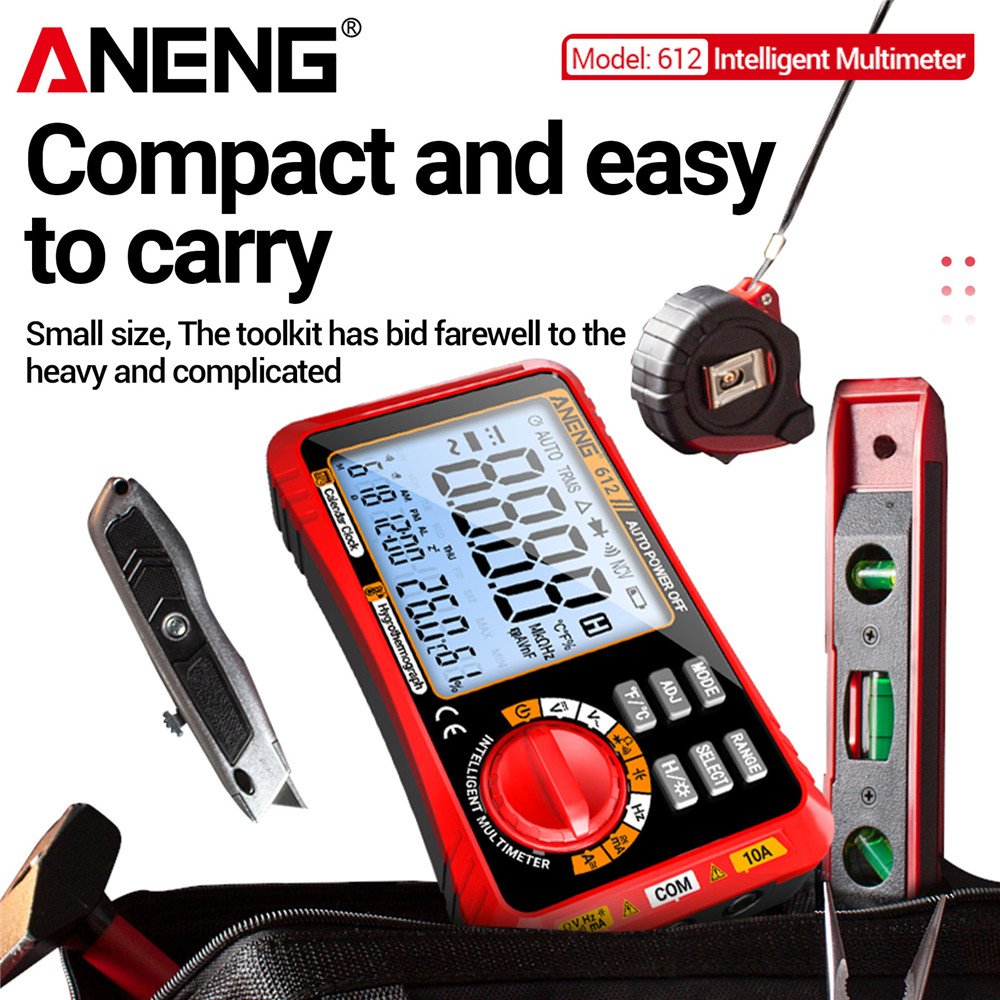 ANENG 612 Smart Digital Multimeters Capacitance Professional Measurement AC/DC Current Voltage smart multimeter Test Tools