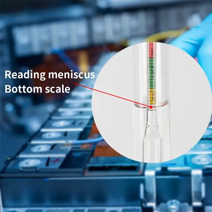 1.100-1.300 High Precision Battery Tester Hydrometer Electrohydraulic Hydrometer Battery Acid Hydrometer
