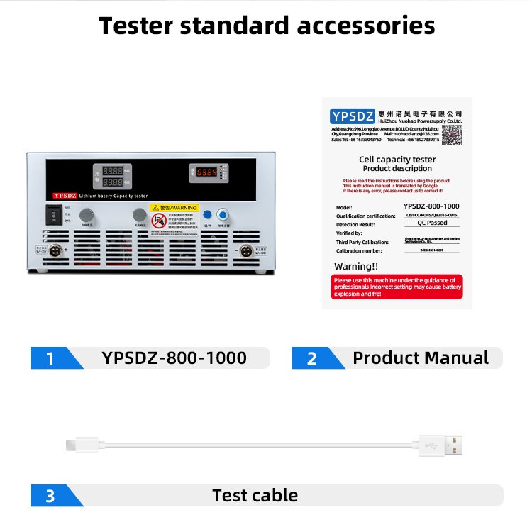 Battery Pack Discharger Tester YPSDZ-800-1000 load bank digital battery charge and discharge equipment