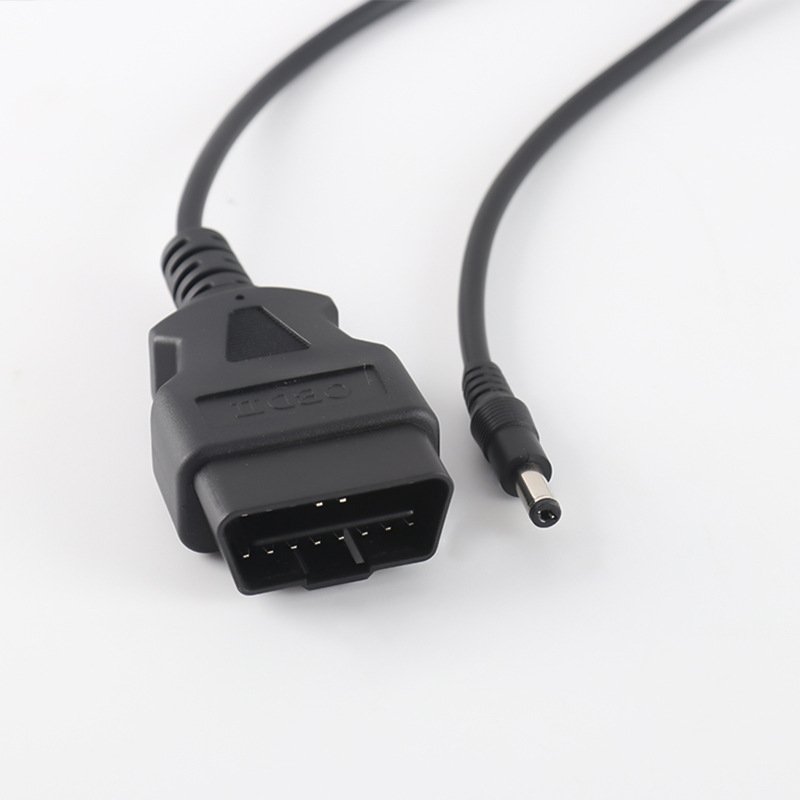 Automotive OBD 2 16Pin to DC power cord Automotive diagnostic connector OBD 16 pin male interface