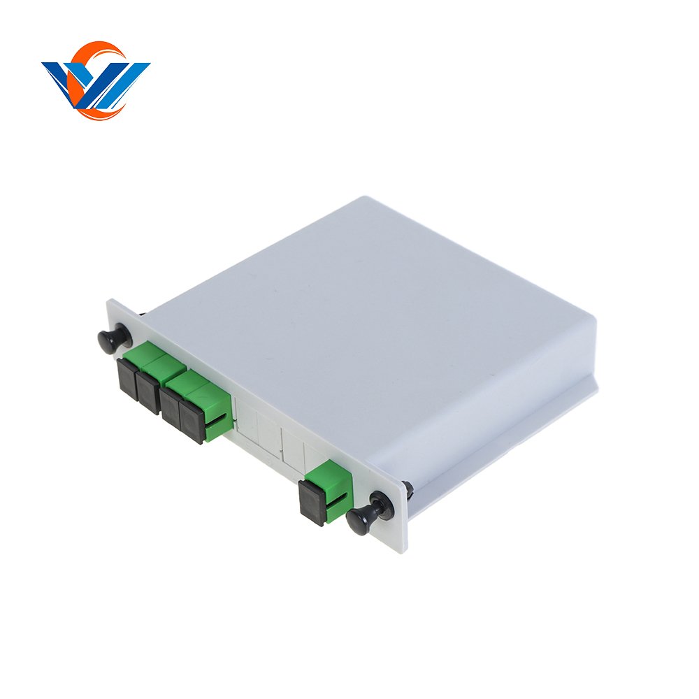 4 way Fiber optic PLC Splitter LGX Type Cassette PLC Splitter 1x4 with SC UPC connector for fiber optic equipment