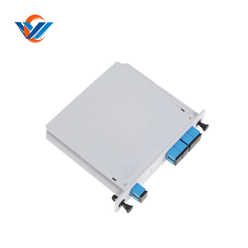 4 way Fiber optic PLC Splitter LGX Type Cassette PLC Splitter 1x4 with SC UPC connector for fiber optic equipment