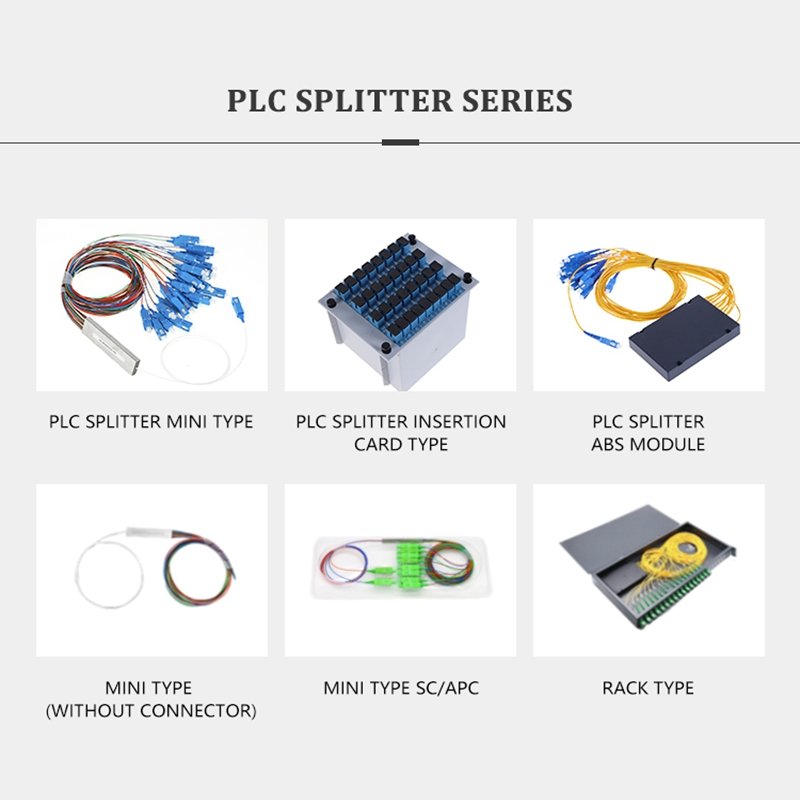 4 way Fiber optic PLC Splitter LGX Type Cassette PLC Splitter 1x4 with SC UPC connector for fiber optic equipment