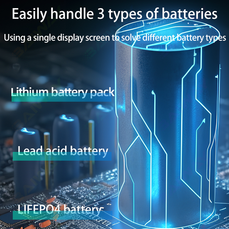 LY4K LCD Battery Tester Monitor Meter Battery Capacity Tester Level Voltage Indicator Battery Load Tester