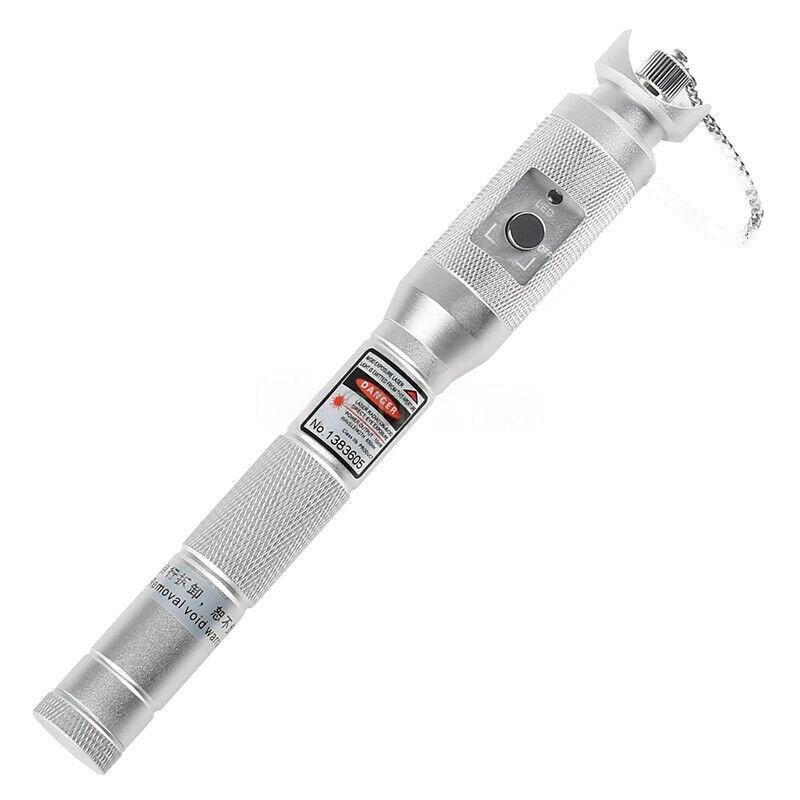 Promotion price fiber optic testers testers tool red laser pen 10mw 20mw visual fault locator vfl optical sensor metallic pens