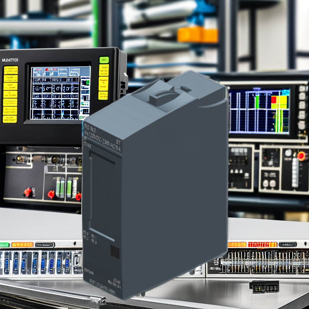 Siemens SIMATIC ET 200SP Relay Module 4x 120V DC 230VAC/5A ST 6ES7132-6HD01-0BB1 for PLC PAC and Dedicated Controllers