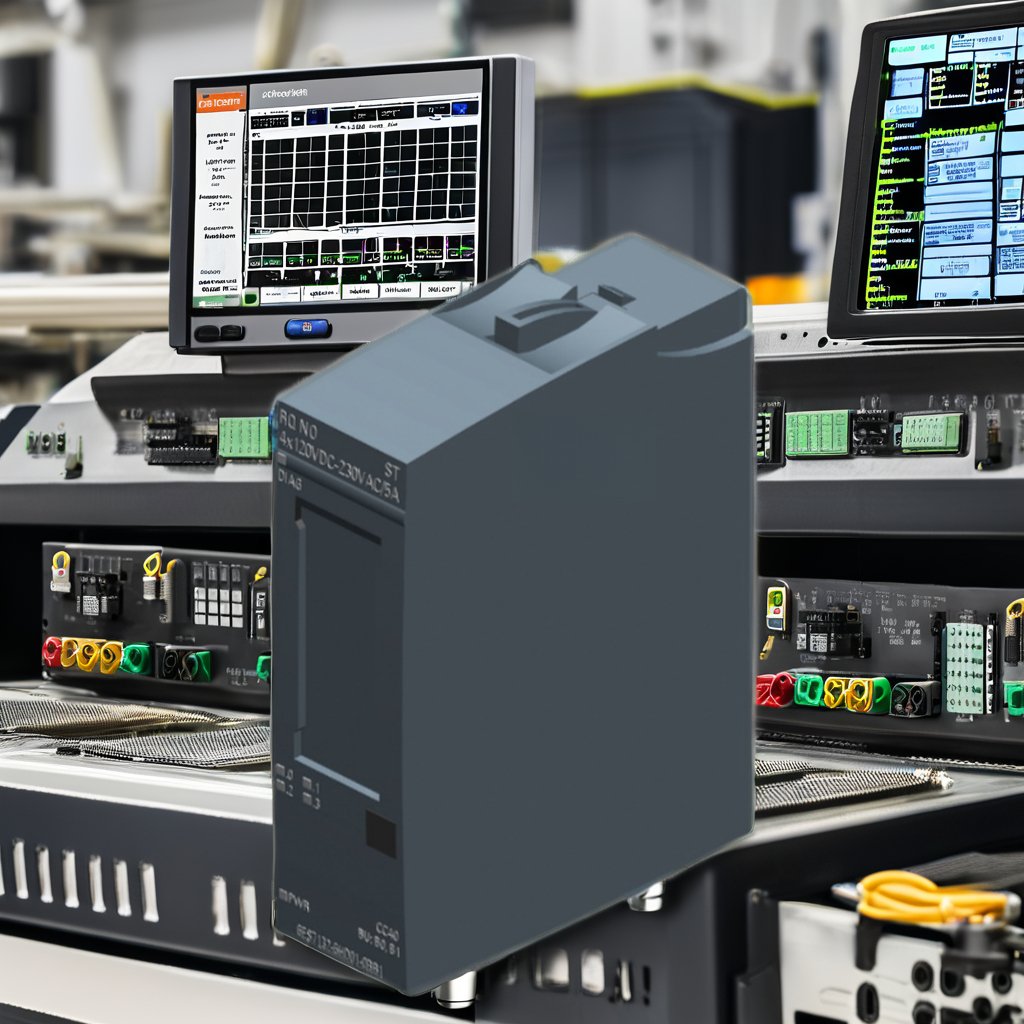 Siemens SIMATIC ET 200SP Relay Module 4x 120V DC 230VAC/5A ST 6ES7132-6HD01-0BB1 for PLC PAC and Dedicated Controllers