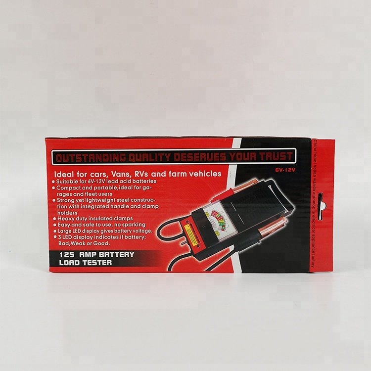 Professional Portable customized black Car Autos Battery Tester Load Test Analyzer Tool