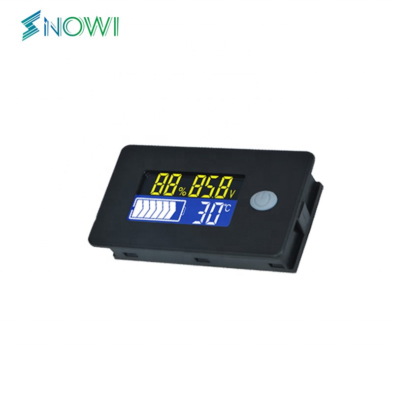 Li-ion Lifepo4 Lead acid Battery Capacity Indicator 12V 24V 36V 48V 60V 72 Display LCD Voltmeter Temperature Meter Tester JS-C35