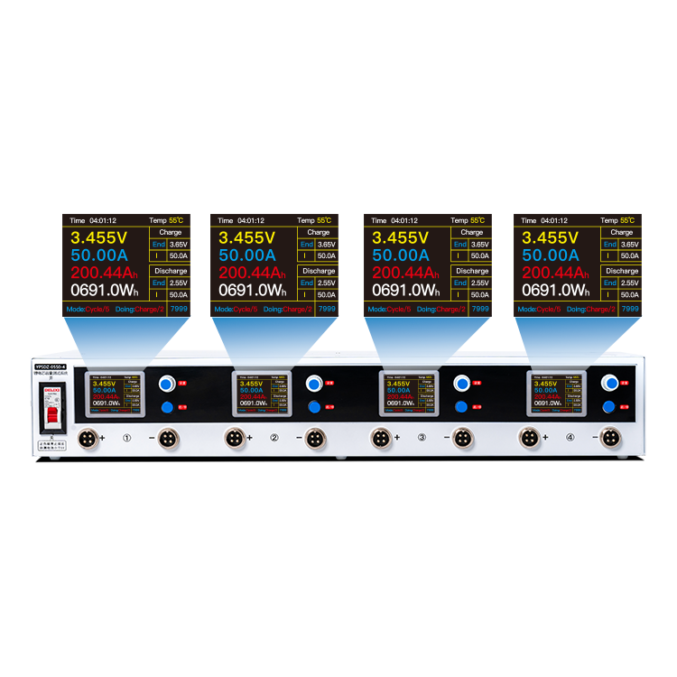 YPSDZ high precision 4-channel 5V 50A charge discharge detector battery pack voltage balance lithium battery capacity tester