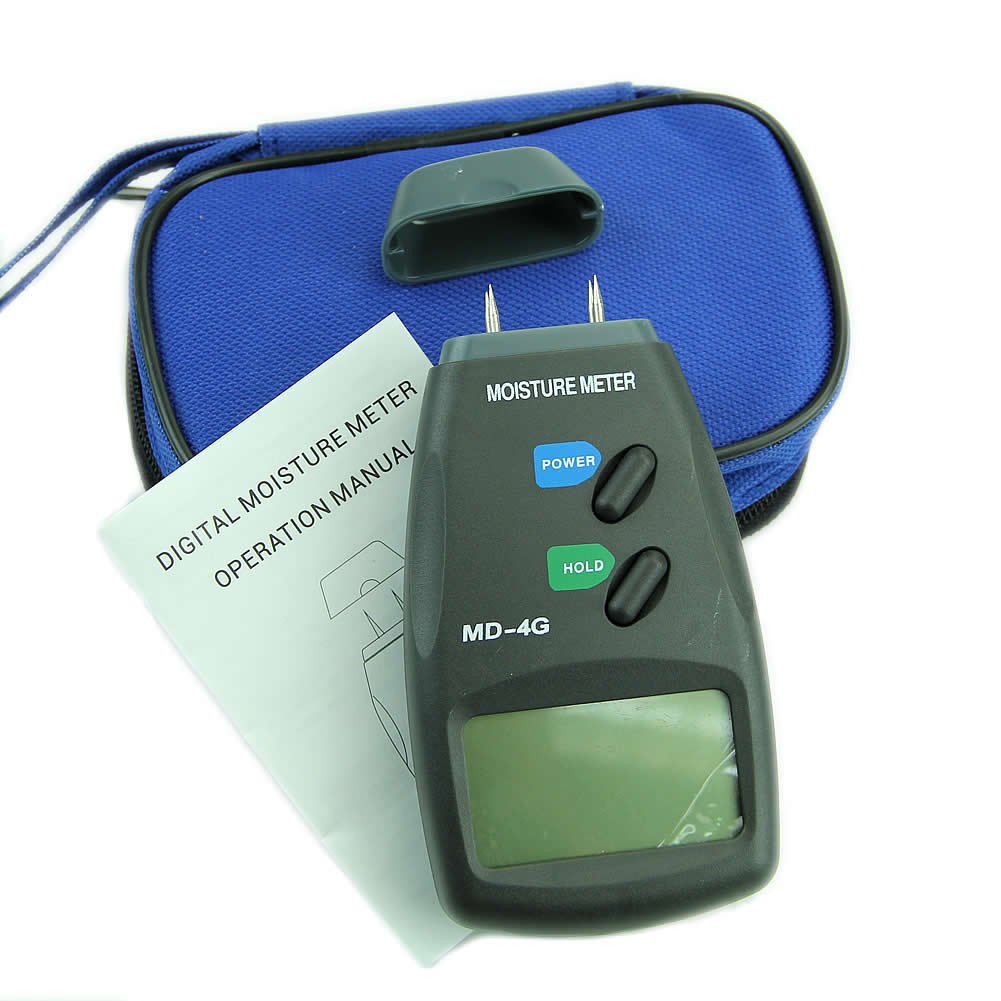 MD-4G Factory Supply Wood Humidity Tester Timber Damp Detector Tree Moisture Meter with Large LCD Display