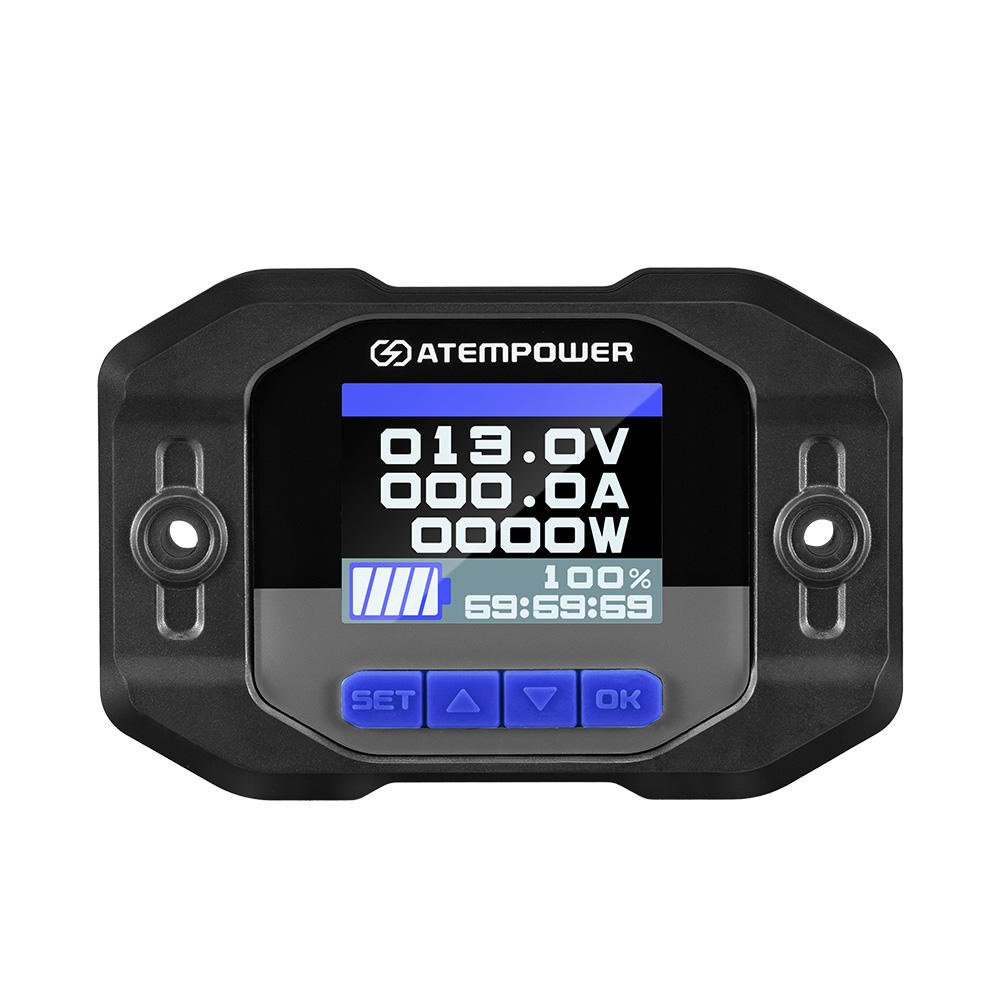 Atem Power 12V 200A Hight Precision Lifepo4 Acid Battery Capacity Tester Coulometer Battery Indicator Monitor