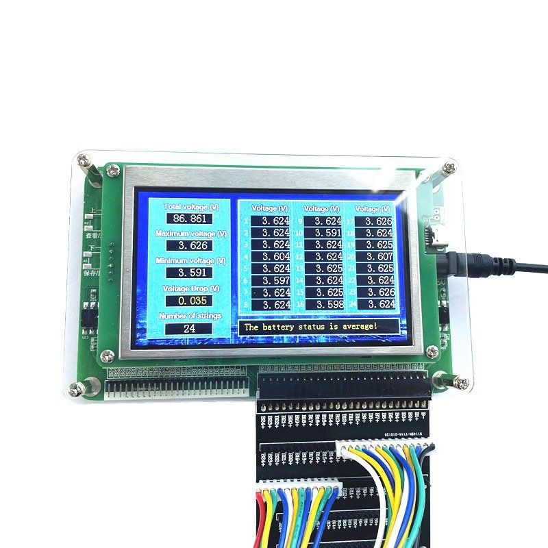 Heltec 3S 4S 5A active balancer voltage tester display for lipo/lifepo4/LTO show the battery condition in real-time