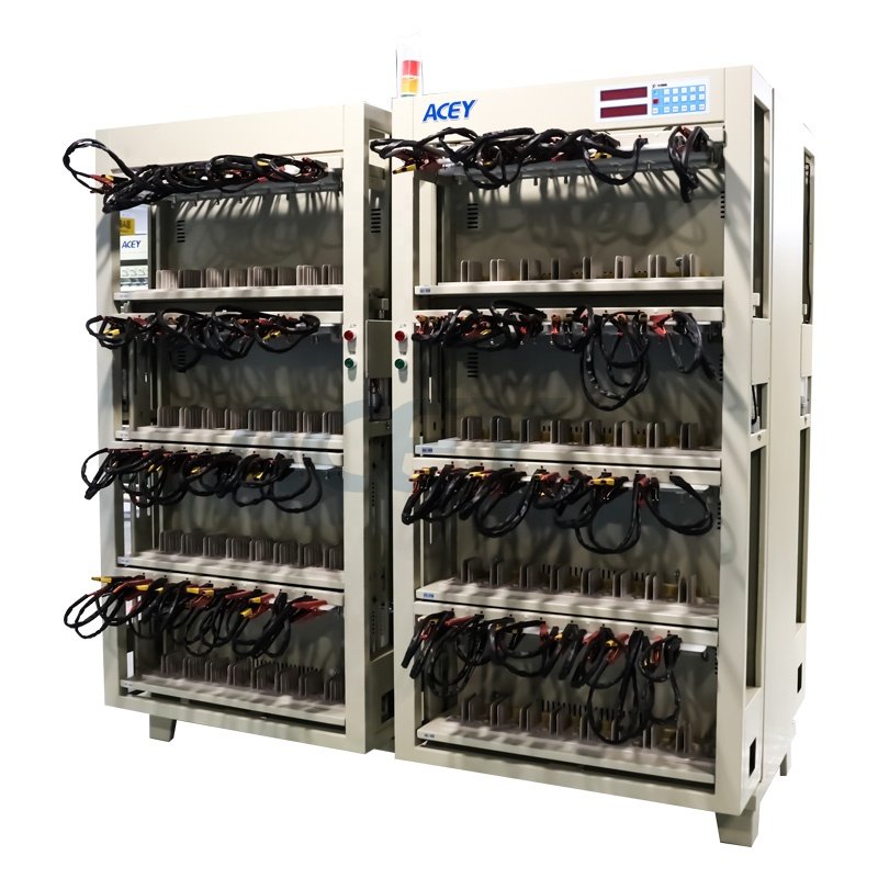 128 Channels 5V 30A Prismatic Lithium Battery Life Cycle Performance Tester Cell Grading Machine With Alligator Clips