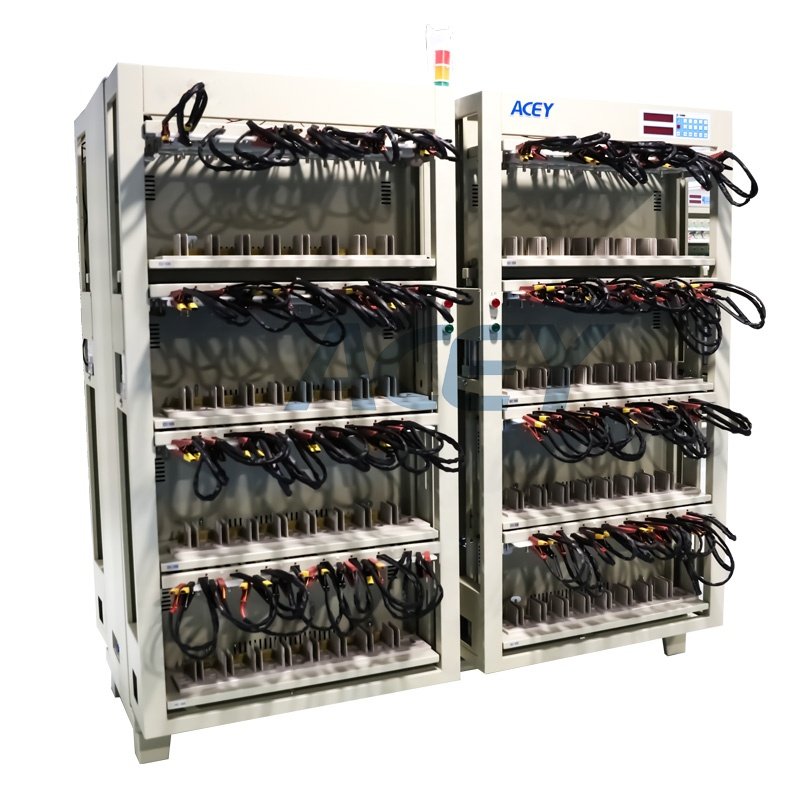 128 Channels 5V 30A Prismatic Lithium Battery Life Cycle Performance Tester Cell Grading Machine With Alligator Clips