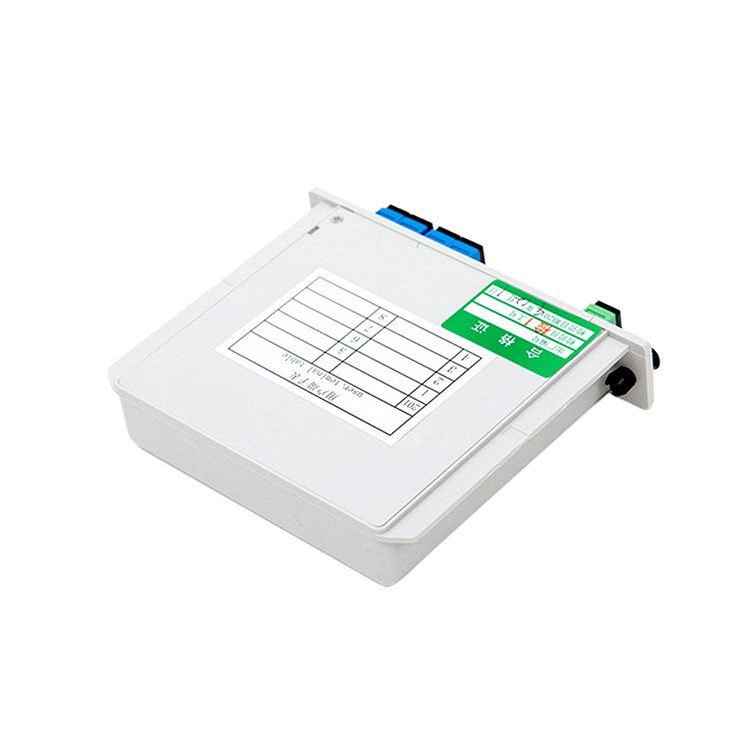 FTTH Optical network PLC Splitter 1*4 Cassette Low Insertion Loss with Pigital SC APC UPC Splitters PLC Fiber Optic Splitter