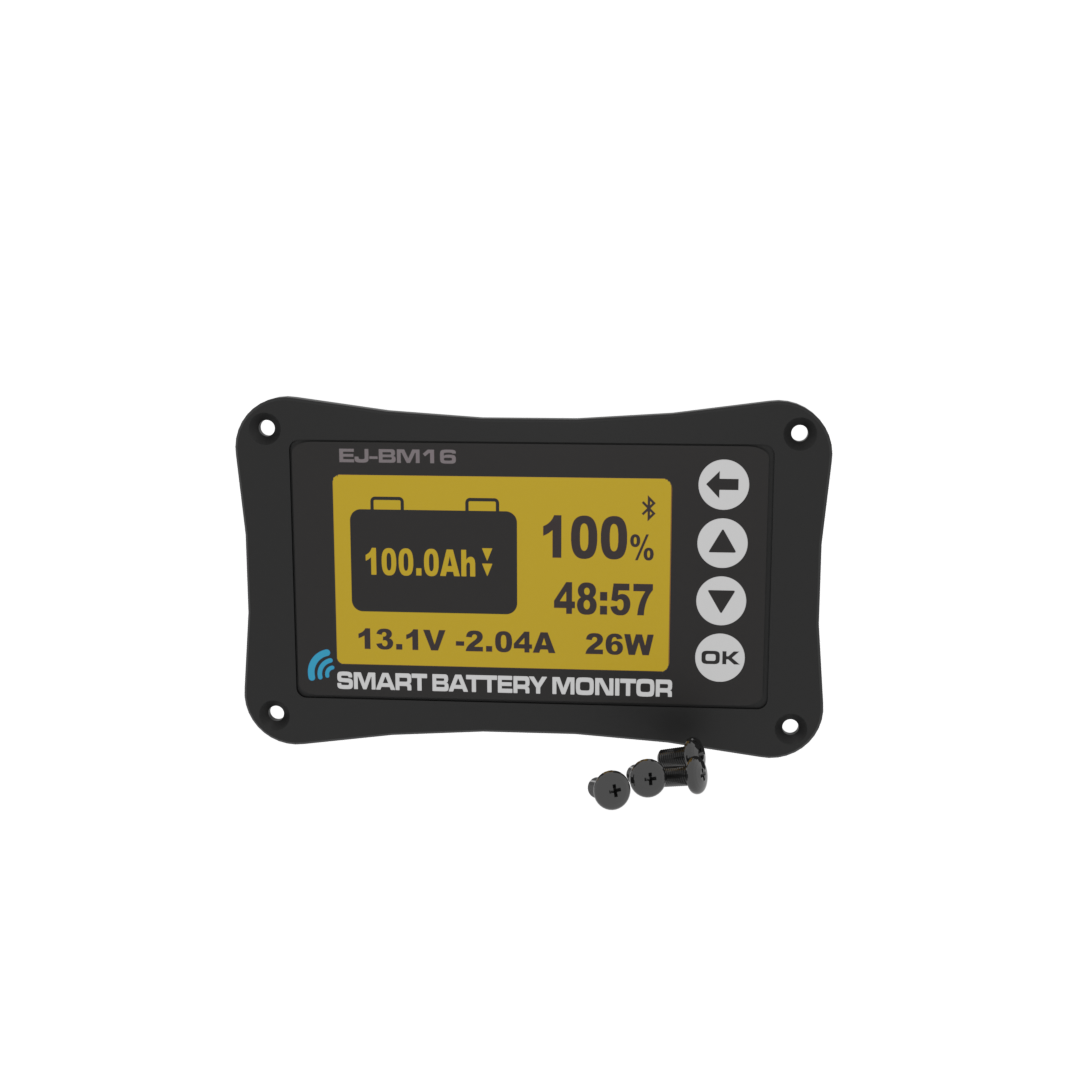 E&J Battery Tester Universal RV Car Battery Monitor Battery Voltage Capacity Indicator Meter Tester