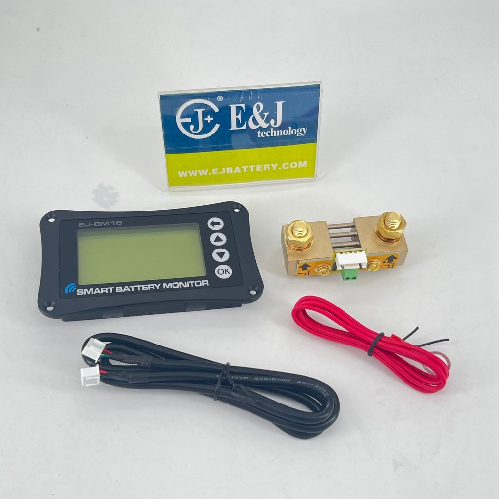 E&J Battery Tester Universal RV Car Battery Monitor Battery Voltage Capacity Indicator Meter Tester