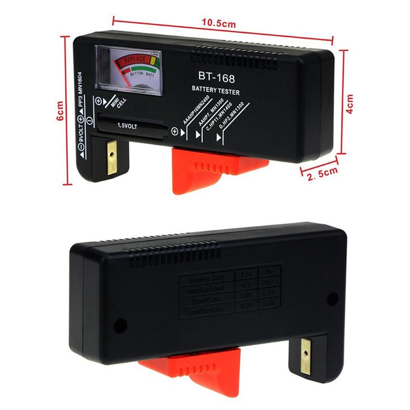 BT168 Electronic Battery Capacity Tester Indicate Volt Tester Checker for Batteries