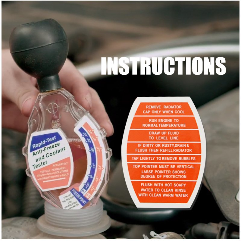 Antifreeze and Coolant Rapid-tester Battery Hydrometer Acid Quality Analyzer Density Tool Tester