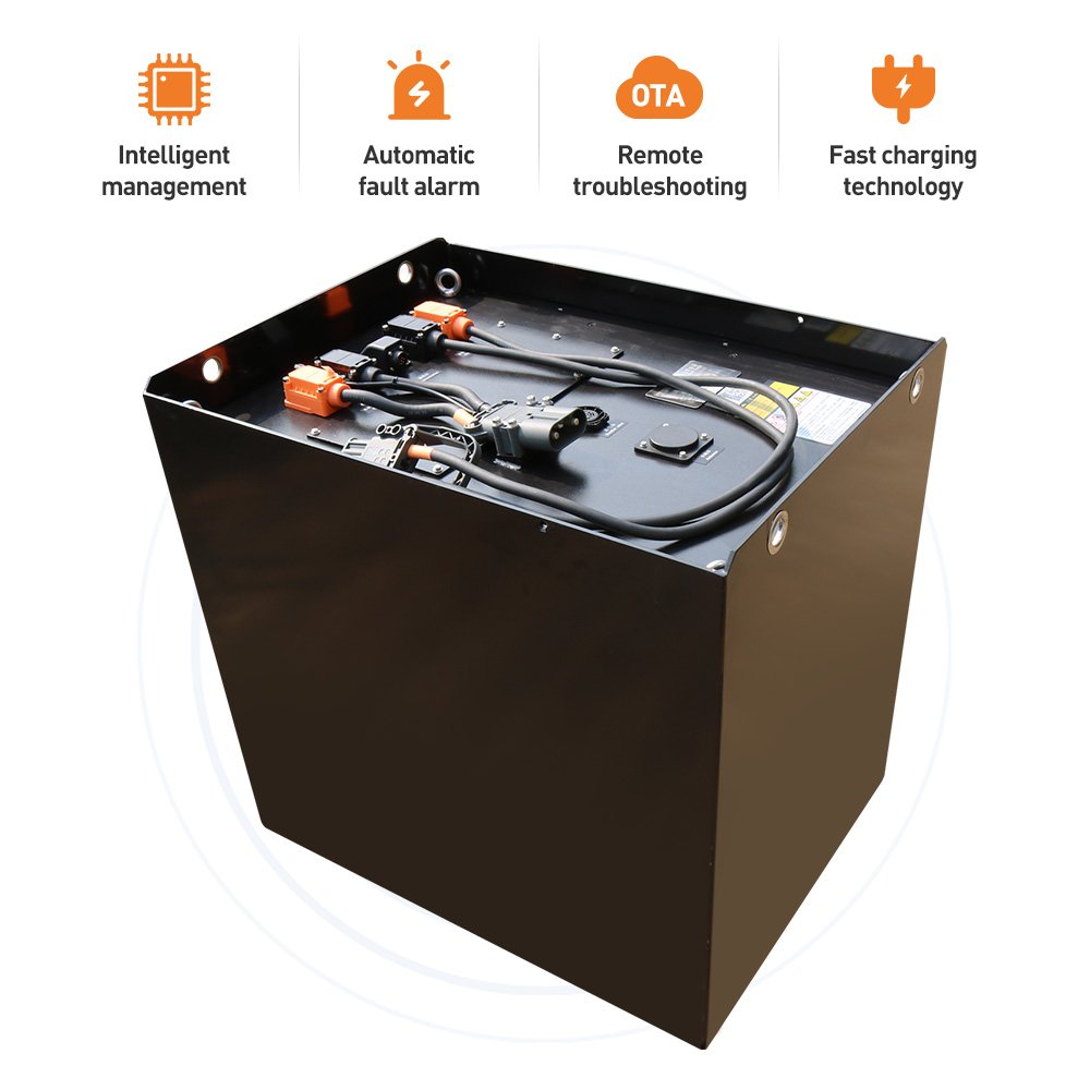 Forklift Truck Lithium ion battery pack system 48V/51.2V20~816Ah LiFePO4 with BMS and fast charge for traction electric power