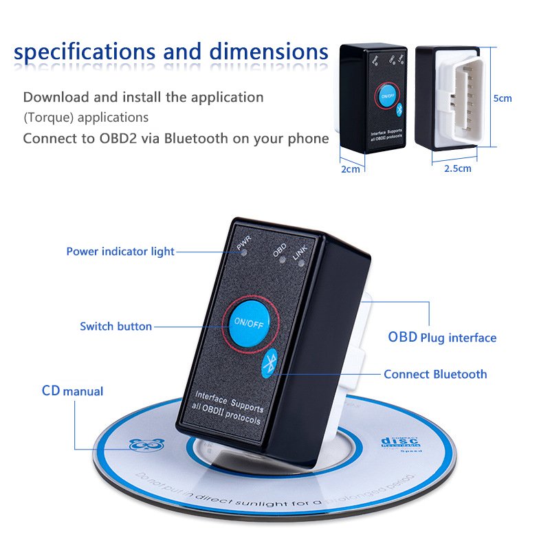 Switching Bluetooth 5.1 PIC25K80 chip v1.5 Automotive detector elm327