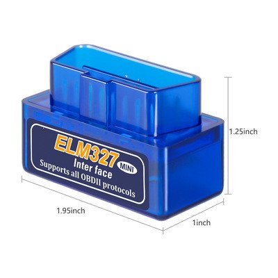 Mini ELM327 BT OBD2 Auto Fault Detector Version 2.1 Car Tester Bluetooth Connectivity Battery Powered Diagnostic Tools Vehicle