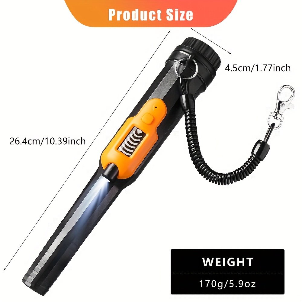 Metal Detector Pinpointer, Waterproof Pin Pointer Wand, Handheld Pinpointing Finder Probe Treasure Hunting with LCD Screen