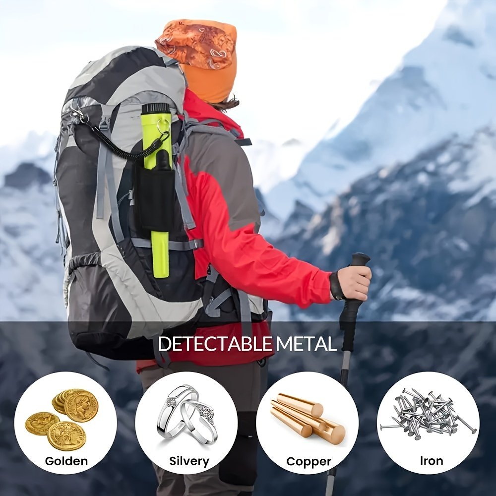 Metal Detector Pinpointer, Waterproof Pin Pointer Wand, Handheld Pinpointing Finder Probe Treasure Hunting with LCD Screen
