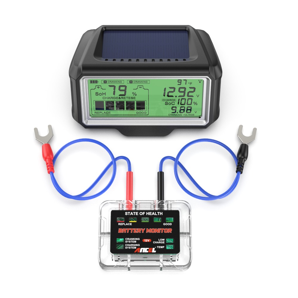 Wholesale Led Car Battery Tester Waterproof Monitor Head-Up Display Battery Capacity Analyzer Tool