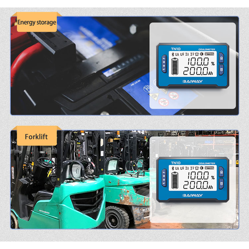 BW-TN10 12V24V36V48V60V72V Battery Capacity Indicator Tester Battery Load Tester Digital Battery Tester Monitor Indicator