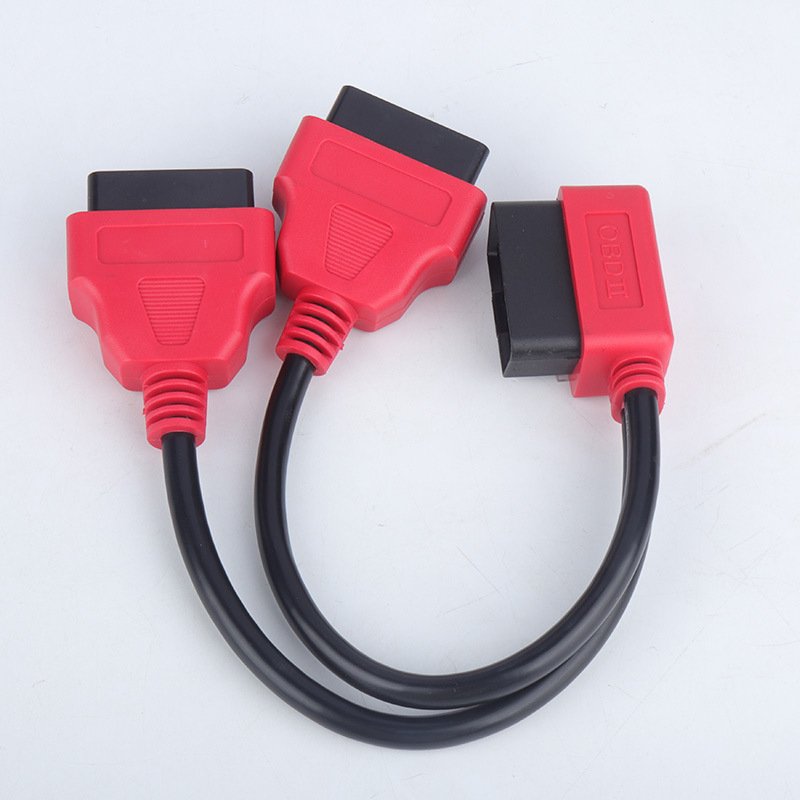 OBD2 1/2 adapter extension cable OBD extension cable 12V automotive use 16 pin core splitter