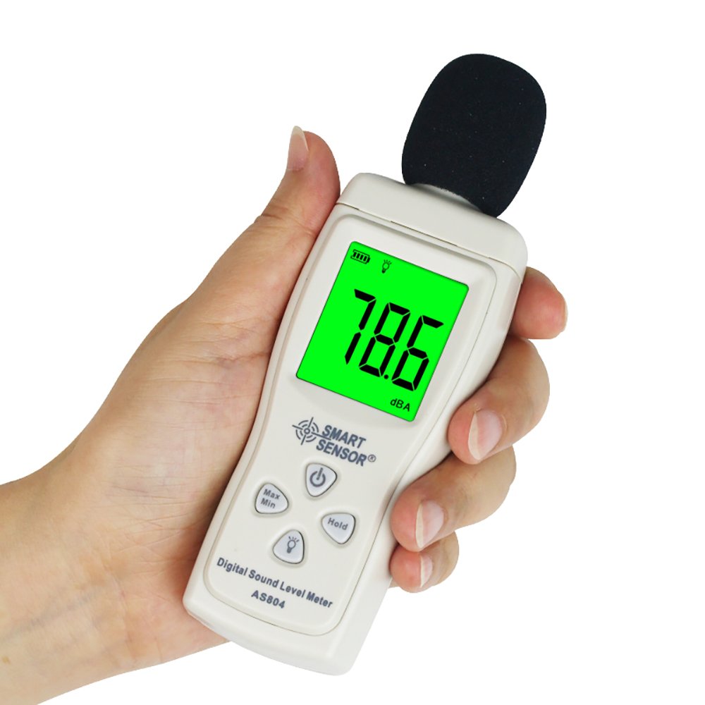 Digital Sound Level Meter Decibel 30d-130dB Diagnostic-tool Monitoring Tester Noise DB Detector Analyzer AS804