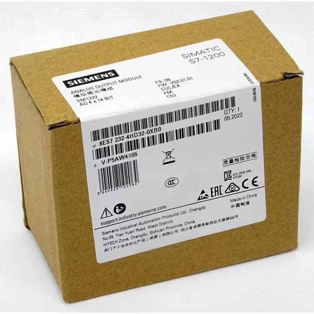 SIMATIC S7-1200, analog output 6ES7232-4HD32-0XB0 plc pac & dedicated controllers for plc controller module new and original