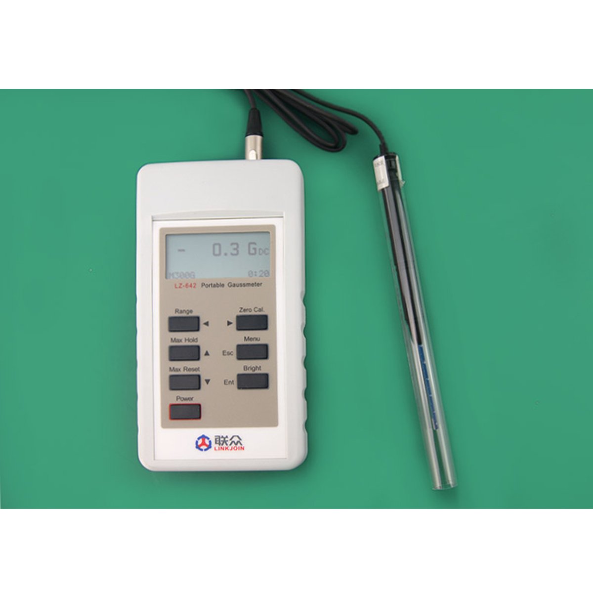 LINKJOIN LZ-642 portable teslameter sensor effect hall gauss tester gauss meter manufacture trade assurance supplier