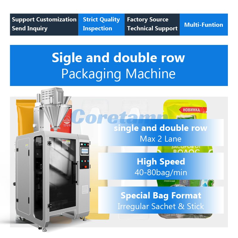Multi lane protein powder stick machine pack