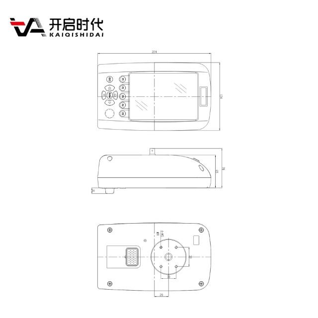 PLC Industrial Display Capacitive Touch Monitor 5.7 Inches Lcd Instrument Panel Excavator Digital Display