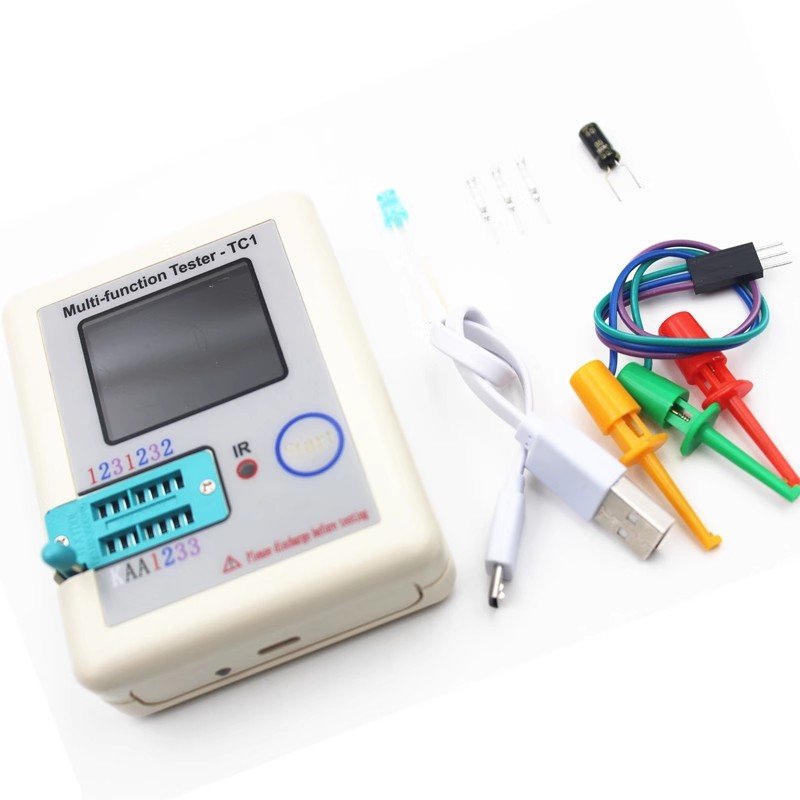 Transistor Tester TFT Diode Triode Capacitance Meter LCR ESR Meter NPN PNP MOSFET IR Multifunction Tester Multimeter