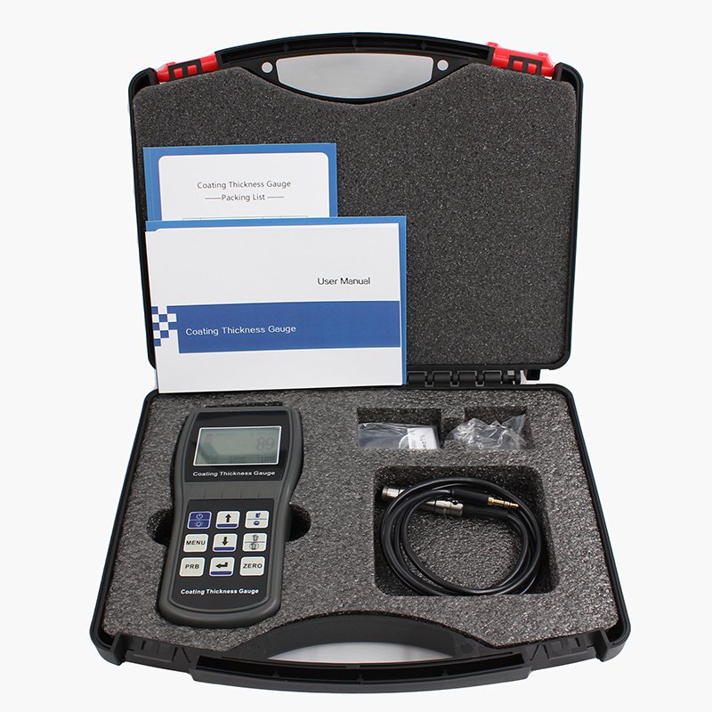 Coating Thickness Gauge 0.1 Micron/0-250um Automotive Paint Film Thickness Tester To Measure FE/NFE Paint Tool