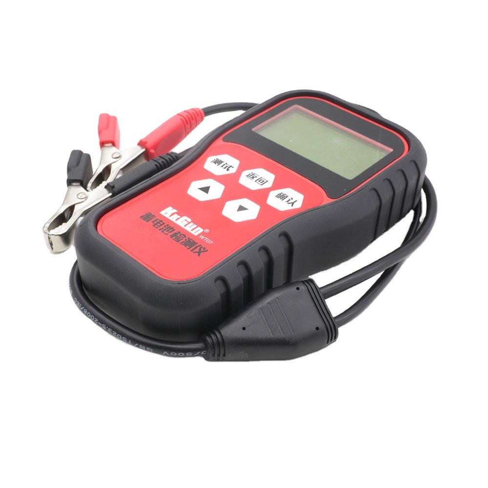 Universal 12V/24V Battery Tester for Cars EVs Motorcycles Trucks and Engineering Vehicles Lead-Acid Battery Checker analyzer