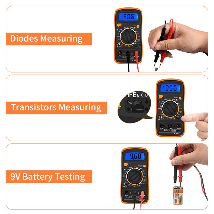 Low Price Digital Multimeter with LCD Display AC DC Voltmeter Ammeter Ohm Volt Tester Multimetro