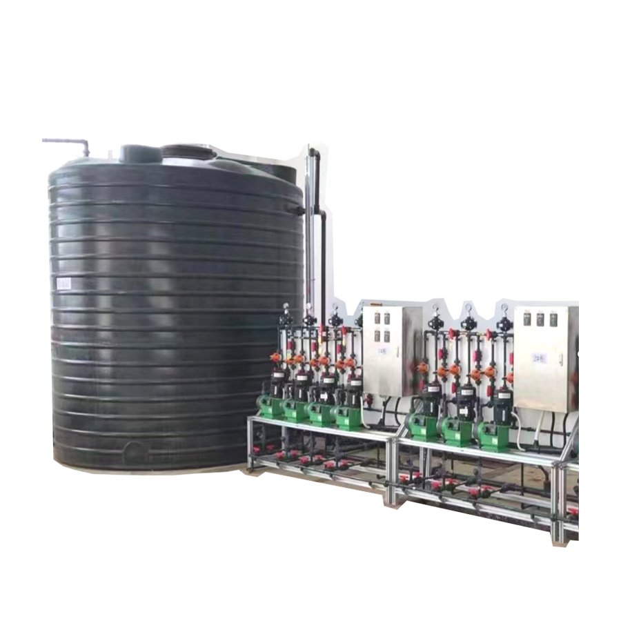 Automatic PAC PAM calcium hypochlorite 65% Ca(ClO)2 dissolving and dosing system with PLC and touch screen