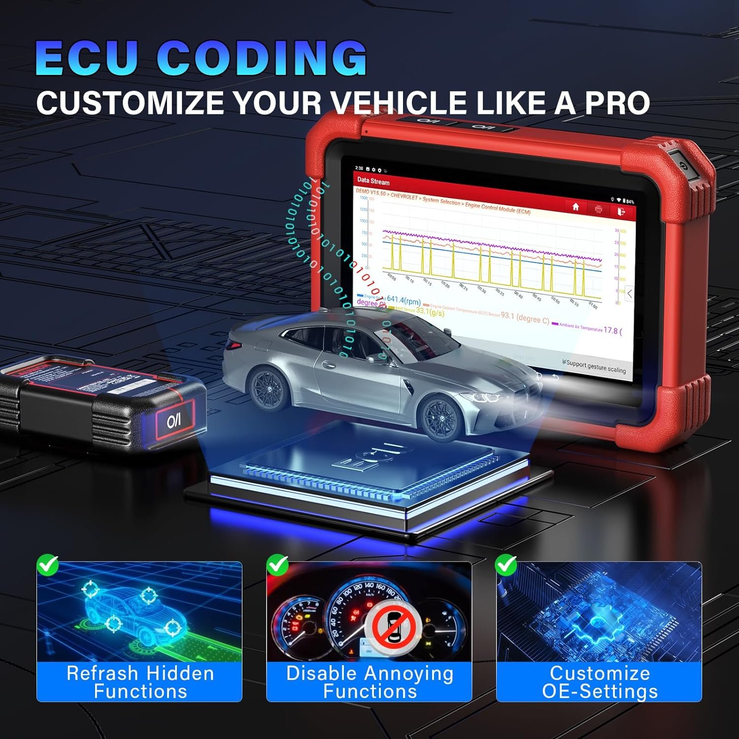 LAUNCH X431 CRP919XBT OBD2 Scanner 2024 Bidirectional Diagnostic Tool,CANFD&DOIP Support 2024 Model,2Yrs Update