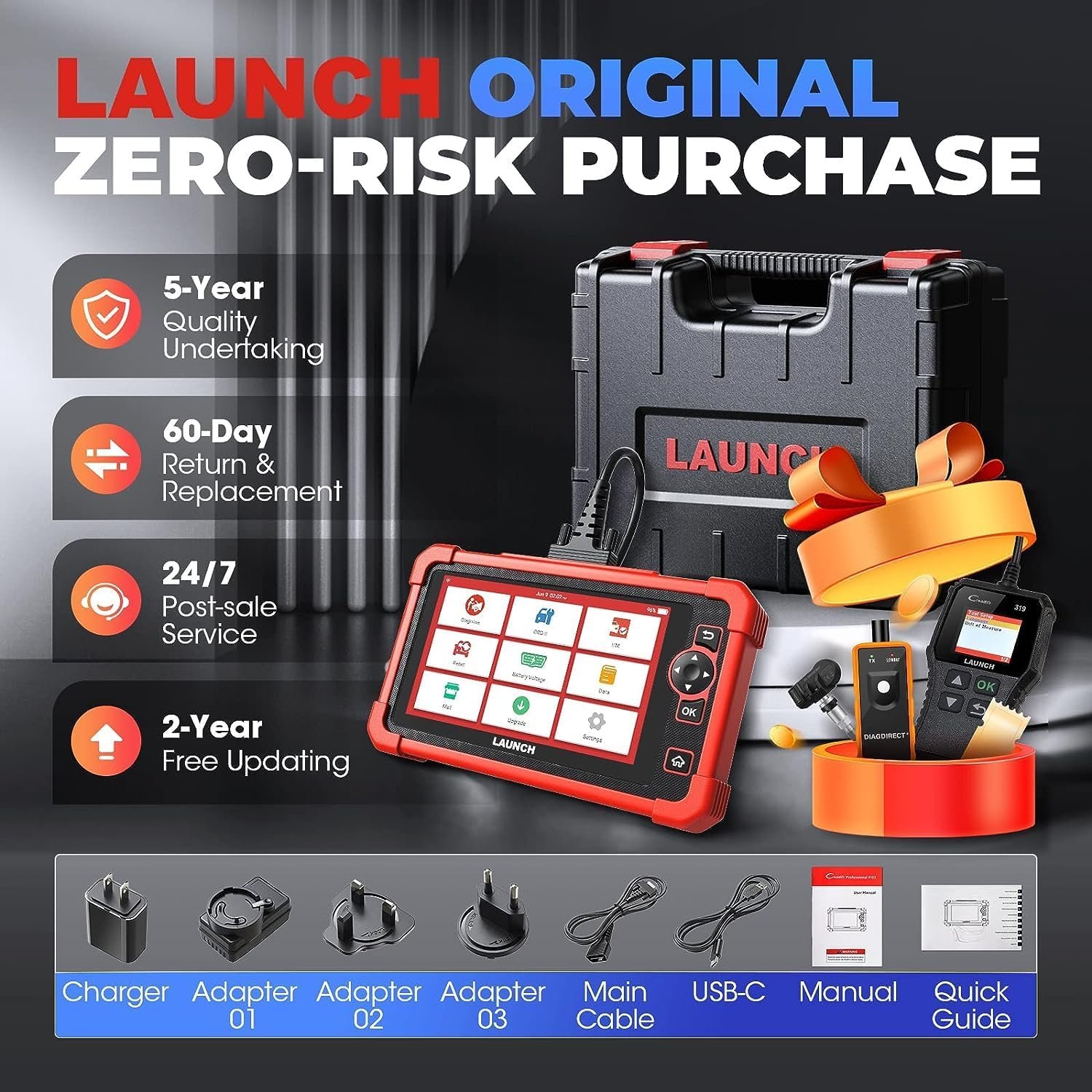 LAUNCH X431 CRP919XBT OBD2 Scanner 2024 Bidirectional Diagnostic Tool,CANFD&DOIP Support 2024 Model,2Yrs Update