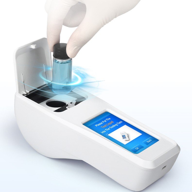 Residual chlorine total chlorine pH cyanuric acid total alkalinity 5 parameter water quality detector for swimming pool