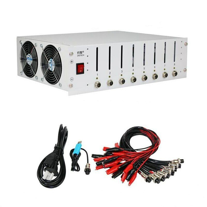 Cell Tester Zketech EBC-X 8-channel 10A charge 10a discharge lithium battery capacity tester 1-10A 4.5V battery test EBC-X0510A