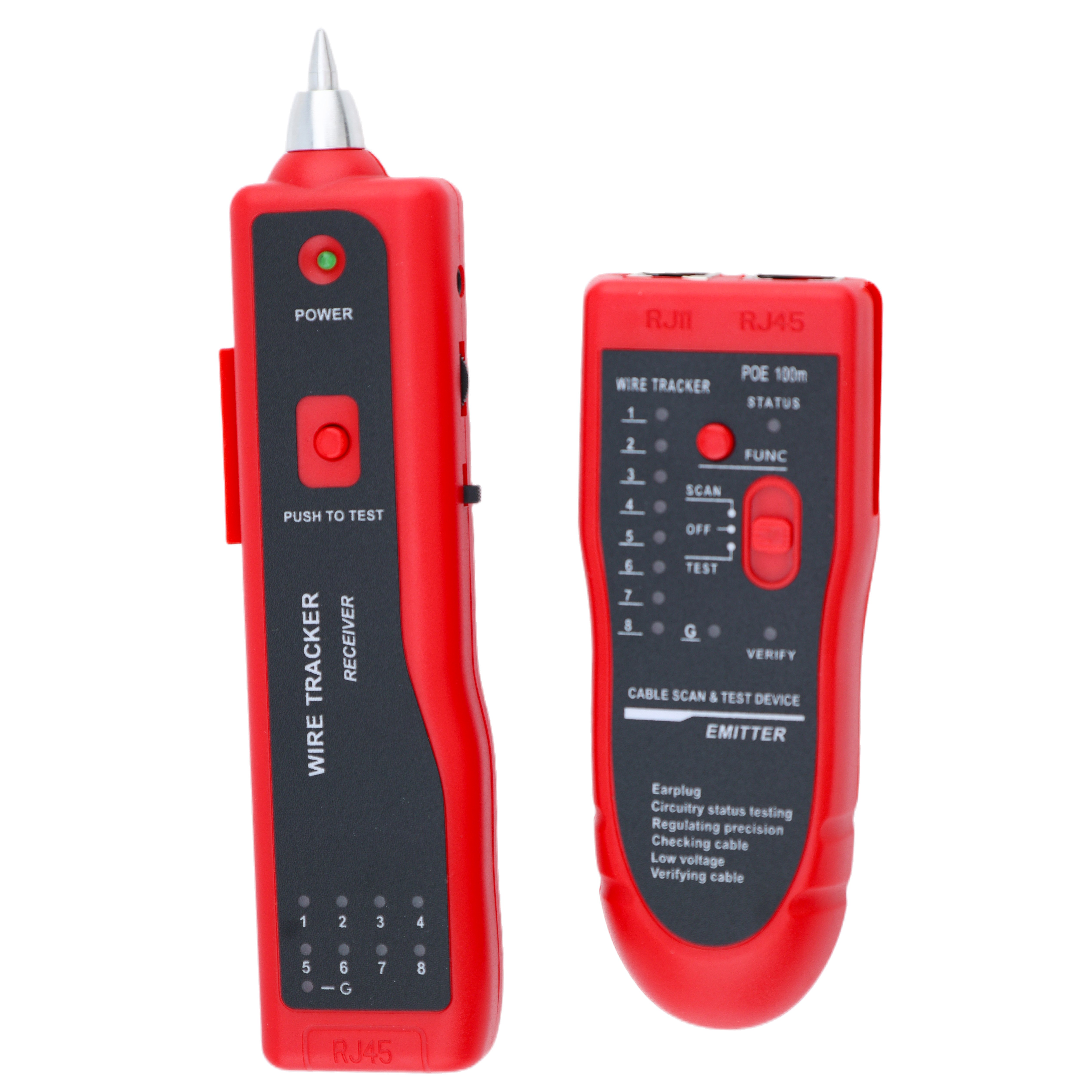Multifunction RJ11 RJ45 Network Cable Tester Scanning Device Wire Tracker