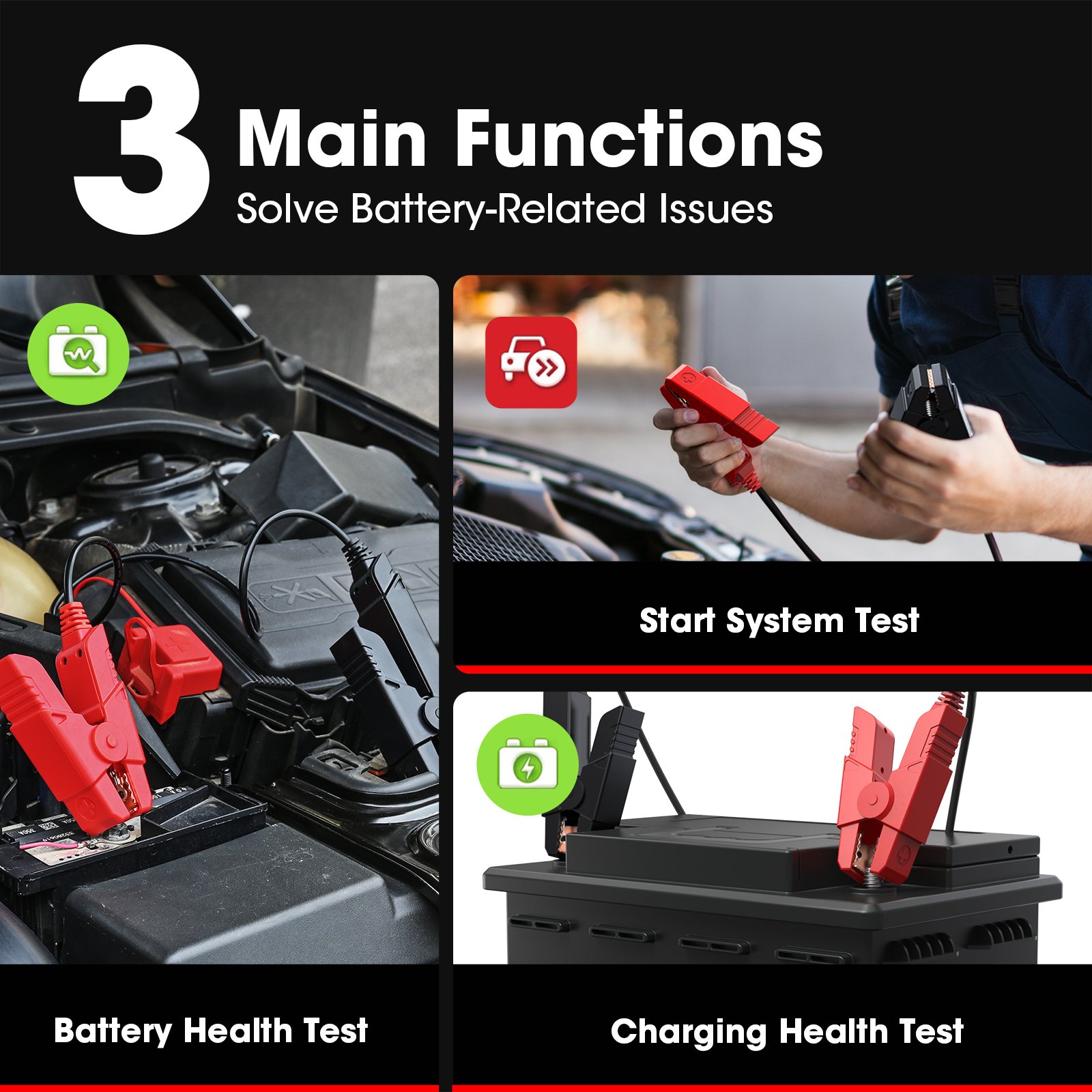 LAUNCH BST360 12V Battery Load Tester Auto Alternator Analyzer Car Battery Tester