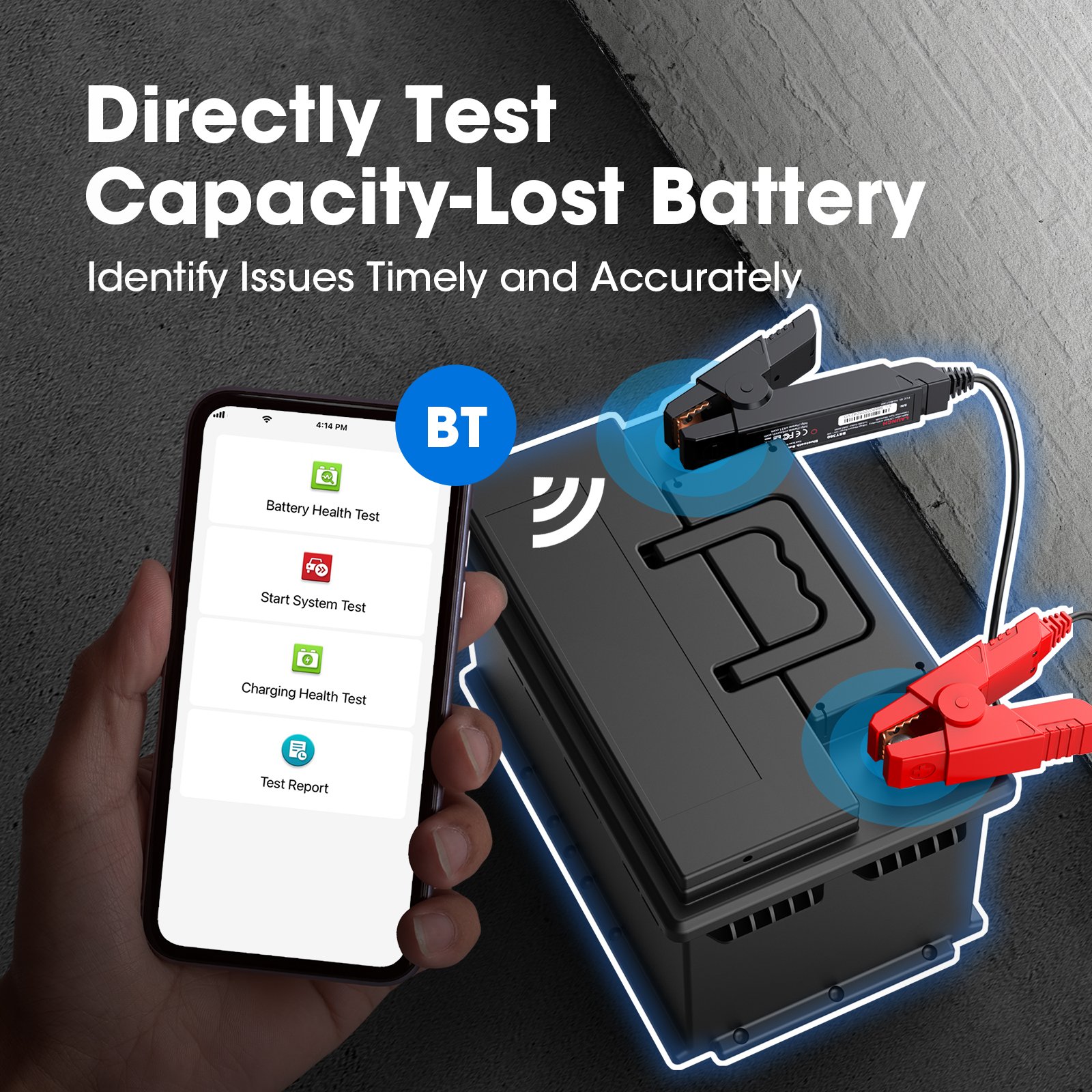 LAUNCH BST360 12V Battery Load Tester Auto Alternator Analyzer Car Battery Tester